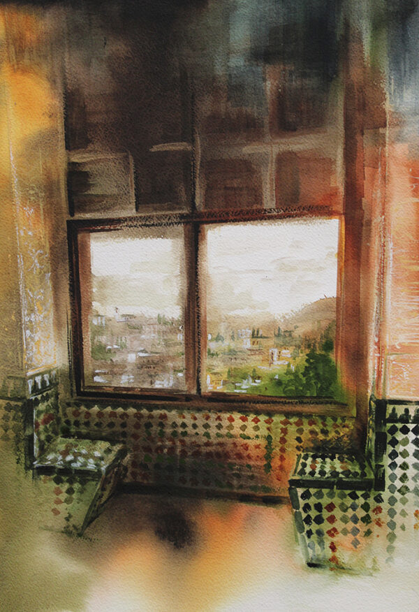 Mirador del Cuarto Dorado - Palacios Nazaríes (32x46)