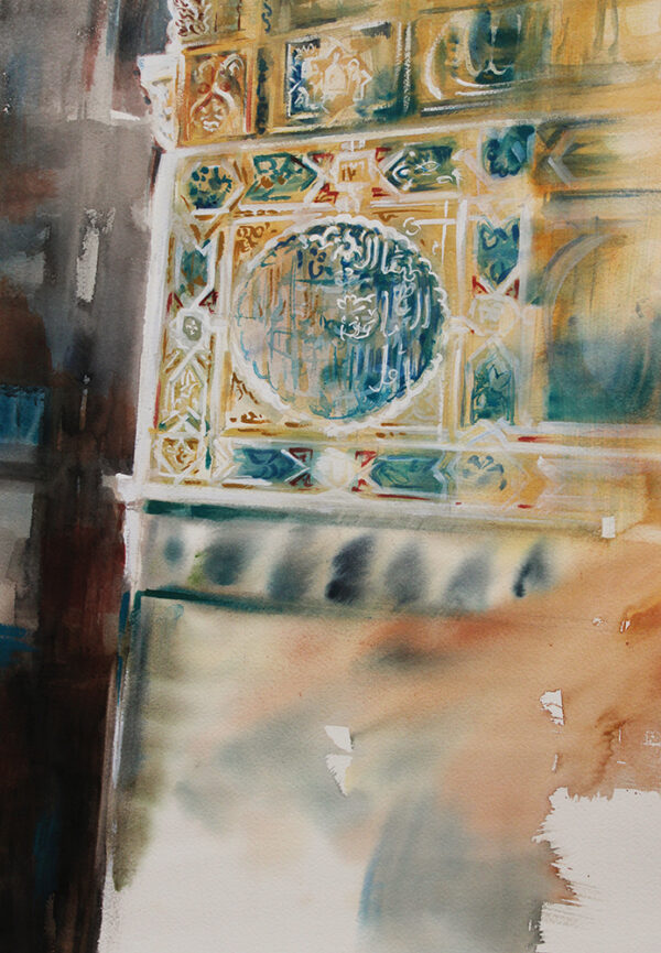 Sala de las Dos Hermanas Entrada - Palacios Nazaríes (33x46)