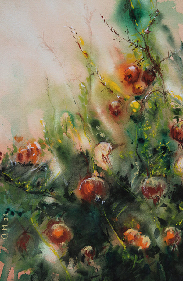 Granadas y Flores (26x40)